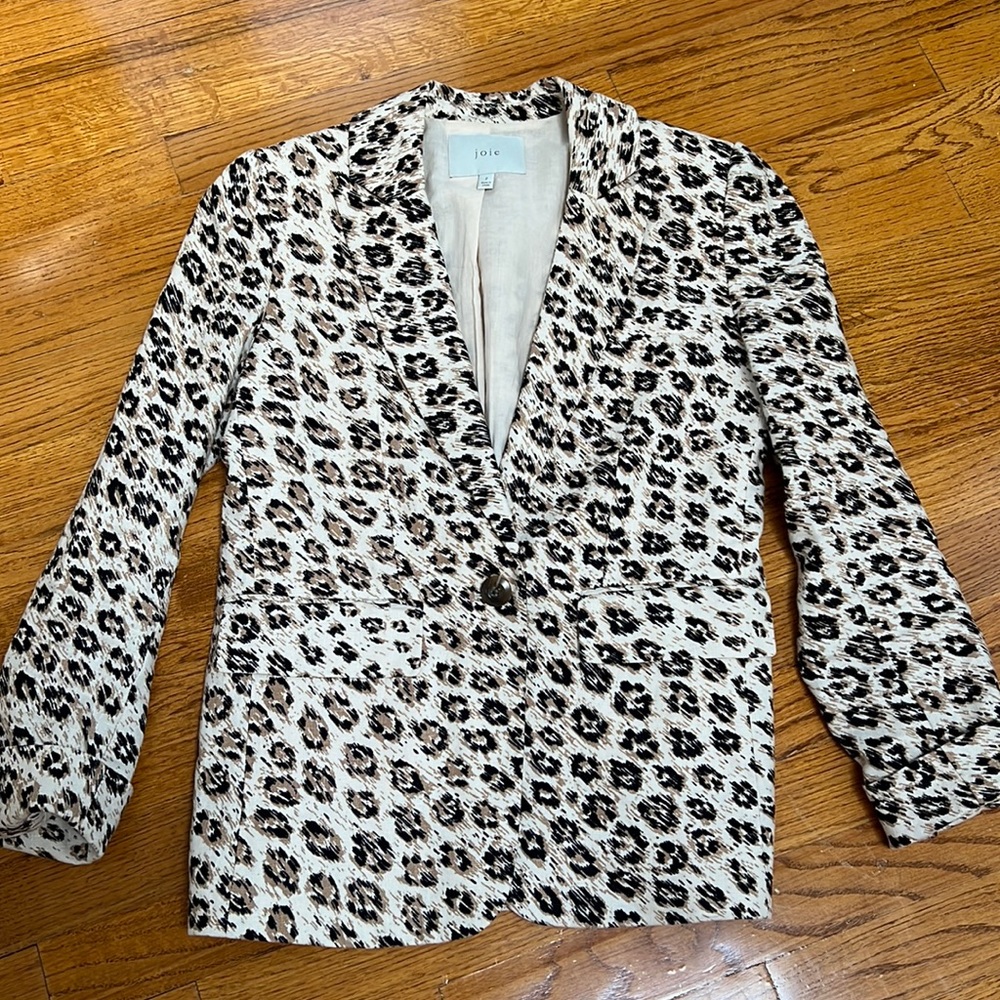 Joie leopard blazer